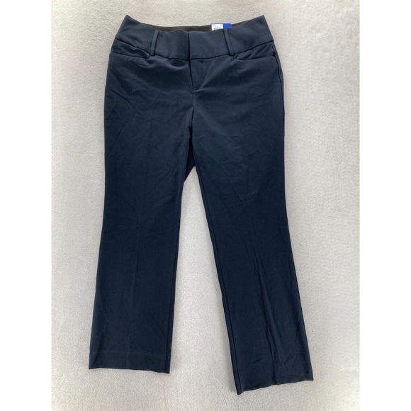 Apt. 9 Tummy Control Pants Women's 8 Blue Stretch Mid Rise Bootcut Waistband - Picture 1 of 15
